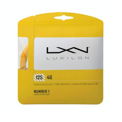 Luxilon 4G Polymer - 125/16 Gauge Polyester (Poly) Tennis Racquet String 2-Pack (2 Sets Per Order)