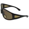 Fishing Bifocal Polarized Sunglasses With Side Windows P7 (Flat Black Frame Brown Lenses, 1.75) view 2