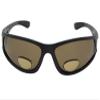 Fishing Bifocal Polarized Sunglasses With Side Windows P7 (Flat Black Frame Brown Lenses, 1.75) view 3