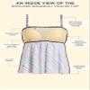Swimsuits For All Women's Smocked Bandeau Tankini Top - 22, Black (Plus view 4