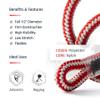Pelican Arborist-16 Strand 1/2 inch Arborist - 7000 lbs Breaking Strength - Static Climbing Rope Used for Arborists - 120 Ft, Plain End view 2