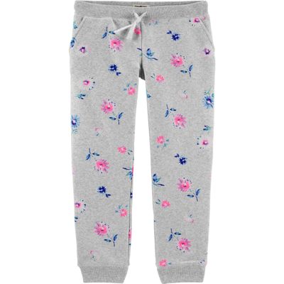 Osh Kosh Toddler Girl's Logo Pant Pants, Pink Floral, 2T