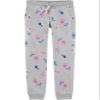 Osh Kosh Toddler Girl's Logo Pant Pants, Pink Floral, 2T view 1