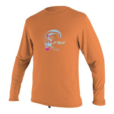 O'Neill Toddler O'Zone Long Sleeve Sun Shirt, Papaya, 2