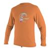 O'Neill Toddler O'Zone Long Sleeve Sun Shirt, Papaya, 2 view 1