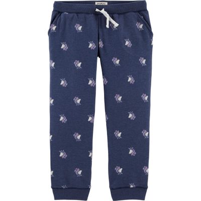 Osh Kosh Toddler Girl's Logo Pant Pants, Navy Unicron, 2T
