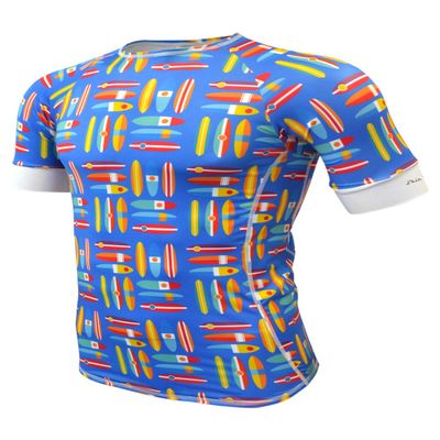De Soto Men's Skin Cooler Short Sleeve Tri Top (Surfboard, Small)