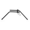 Archery Bow Stand Aluminum Bow Rack Holder Bow Jack Support for Compound Bow Outdoor Hunting Training Accessory (Black)