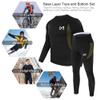 MEETYOO Thermal Underwear for Men, Winter Gear Long Johns Base Layer Top and Bottom Set for Skiing Running view 4