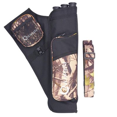 MILAEM Archery 3 Tube Arrow Quiver Belt Waist Hanged Target Quiver Archery Arrow Hip Quiver Arrow Holder Carry Bag Waist Bag Pouch for Hunting Shooting(Camo)
