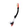 Adult Dry Snorkel with Comfortable Silicone Mouthpiece Snorkeling Scuba Diving (Black, 49cm)