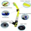 Adult Dry Snorkel with Comfortable Silicone Mouthpiece Snorkeling Scuba Diving (Black, 49cm) view 2