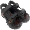 Asifn Men Athletic Open Toe Sandals Slides Outdoor Summer Leather Fisherman Beach Casual Shoes Adventures Outings Hiking 11.5 Black view 1