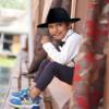 Jastore Kids Girls Boys Classic Wide Brim Bowknot Floppy Fedora Hat Wool Felt Bowler Cap(C-Coffee, 5-10 Years) view 4