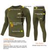 MEETYOO Thermal Underwear for Men, Winter Gear Long Johns Base Layer Top and Bottom Set for Skiing Running view 3