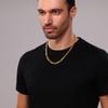 18K Real Gold Gold Chain Necklace for Men & Women 7.5MM Stainless Steel Figaro Chains 32 Inches view 4
