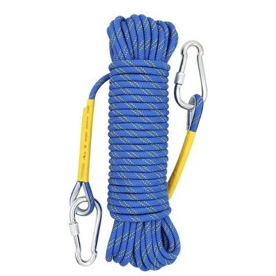 X XBEN Outdoor Climbing Rope Rock Climbing Rope, Escape Rope Climbing Equipment Fire Rescue Parachute Rope (96 Foot) - Blue