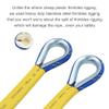 X XBEN Outdoor Climbing Rope Rock Climbing Rope, Escape Rope Climbing Equipment Fire Rescue Parachute Rope (96 Foot) - Blue view 4