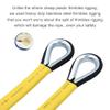 X XBEN Outdoor Climbing Rope Rock Climbing Rope, Escape Rope Climbing Equipment Fire Rescue Parachute Rope (64 Foot) - Black view 4