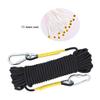 X XBEN Outdoor Climbing Rope Rock Climbing Rope, Escape Rope Climbing Equipment Fire Rescue Parachute Rope (96 Foot) - Black view 2