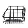 Bicycle Rear Basket Aluminum R420 Aluminum Rear Basket with Mounting Hardware RB-ALR420 Black view 3
