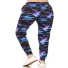 Leggings Depot Women's Relaxed fit Jogger Pants - Track Cuff Sweatpants with Pockets-R553, Medium, Galaxy view 3