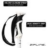 Zipline Blurr 16.0 Graphite Composite Downhill Ski Poles - Lightweight, Freeride All-Mountain, Vibration Dampening (White, 48" in./122 cm) view 2