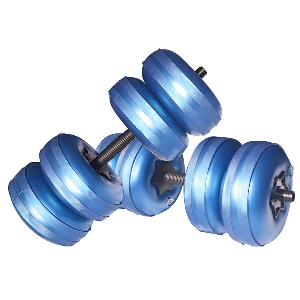Deiris Water Filled Dumbbells Set - Water Filled Weights - Portable Travel Weights - Weights Adjustable Dumbbells - Portable Fitness Equipment - Strength Training - Fitness and Shaping