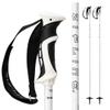 Zipline Blurr 16.0 Graphite Composite Downhill Ski Poles - Lightweight, Freeride All-Mountain, Vibration Dampening (White, 46" in./117 cm) view 1