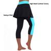 ANIVIVO Skirted Legging for Women, Skirted Capri Women Tennis Leggings with Pockets& Legging with Skirts Tennis Clothes(Black,XL-Pockets) view 3