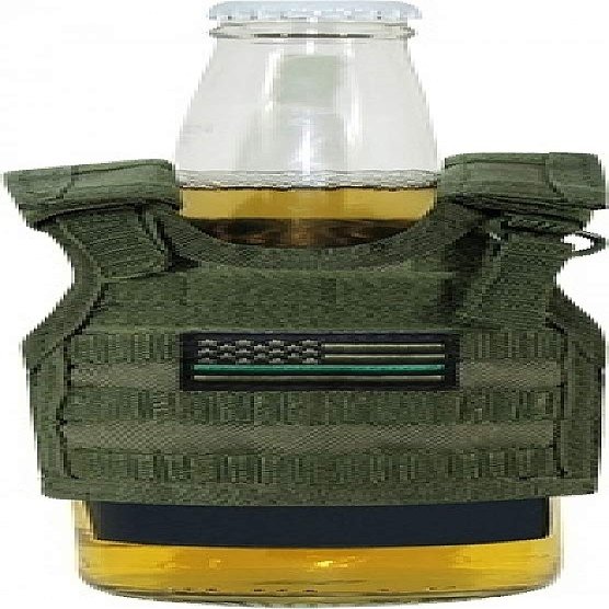Rapdom Tactical T99-TGL-OD Tactical Mini Vest, Thin Green Line, Olive