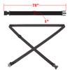 MAGARROW 78" x 1" Strap Buckle Packing Straps Adjustable 1-Inch Belt (Black (4-PCS)) view 2