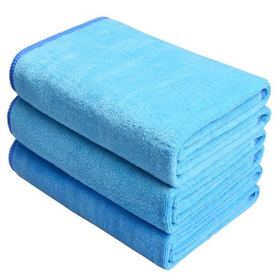 HOPESHINE Microfiber Gym Towels Fast Drying Sports Towel Fitness Workout Sweat Towels for Men & Women 3-Pack (Light Blue, 16inch X 32inch)