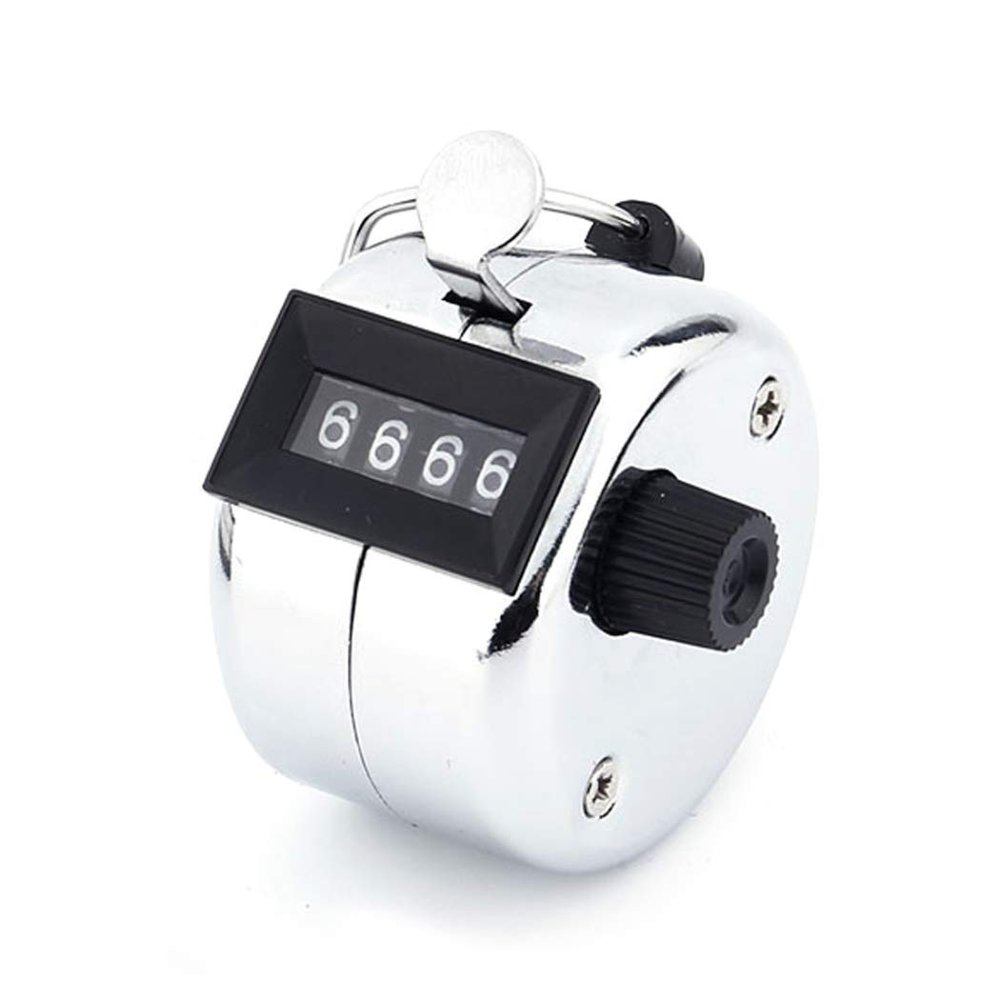Hometu Tally Counter Handheld, Digit Number Lap Counter Manual Mechanical Clicker with Finger Ring 1PC