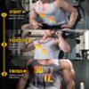 Actizio Men's Workout Shirt Cotton Fabric Tank Top Sleeveless Sweat Activated Motivational Exercise Gym Athletic Fit Moisture Wicking Fitness Shirt - Do It - Don't Quit (Size S) view 2