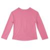 Amy Byer Big Girl's Twist Front Long Sleeve Knit Shirt with Necklace Shirt, Begonia, S view 3