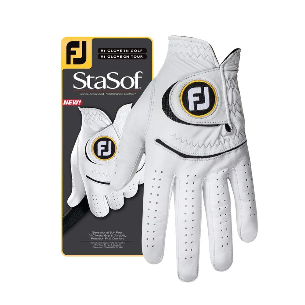 FootJoy Men's StaSof Prior Generation Golf Glove White X-Large, Worn on Right Hand