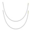 Porcelynne Carbon Steel Replacement Underwire Repair - Nylon Coated - Heavy Gauge Sturdy Wire for Bras - Regular Wire Size 44-1 Pair - See Pictures for Measurements and How to Order view 1