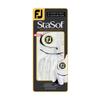 FootJoy Women's StaSof Prior Generation Golf Glove, White Medium, Worn on Left Hand view 2