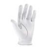 FootJoy Women's StaSof Prior Generation Golf Glove, White Medium, Worn on Left Hand view 4