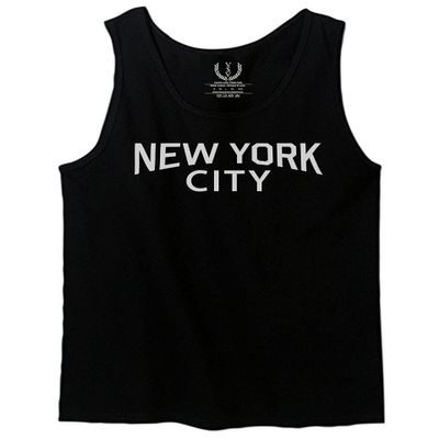 0102. Cool Vintage Retro Graphic New York City NYC Lenon NY Men's Tank Top (Black, Large)