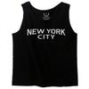 0102. Cool Vintage Retro Graphic New York City NYC Lenon NY Men's Tank Top (Black, X-Large) view 1
