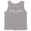 0102. Cool Vintage Retro Graphic New York City NYC Lenon NY Men's Tank Top (Light Gray X-Large) view 1