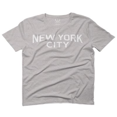 0102. Cool Vintage Retro Graphic New York City NYC Lenon NY for Men T Shirt (Light Gray 2X-Large)