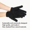 Native World Women's Possum Merino Wool Gloves, Soft Ladies Gloves, Extremely Warm (Black) view 2