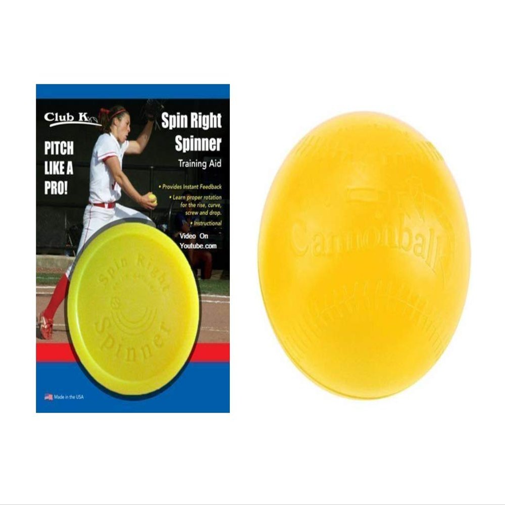 CANNONBALL + Spin Right Spinner Fastpitch Softball Pitching Training Aids Equipment Gear