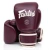 Fairtex BGV16 Leather Muay Thai Boxing Gloves (Maroon, 12 oz) view 1