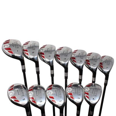 Senior Women's Golf Clubs All Ladies iDrive Hybrid Set Includes: #1, 2, 3, 4, 5, 6, 7, 8, 9, PW, SW, LW. Lady L Flex Right Handed Utility Clubs with Premium Ladies Arthritic Grip. 60+ Years Old
