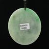 2.2" China Certified Grade A Nature Hisui Jadeite Jade Fortune Pixiu and Lotus Fine Carvd Necklace Pendants view 4