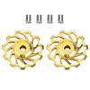 Alomejor Rear Derailleur Pulley Wheel, Lightweight Aluminum Alloy Construction, Smooth Ceramic Bearings, 4/5/6mm Size Compatibility, 11T for Enhanced view 1